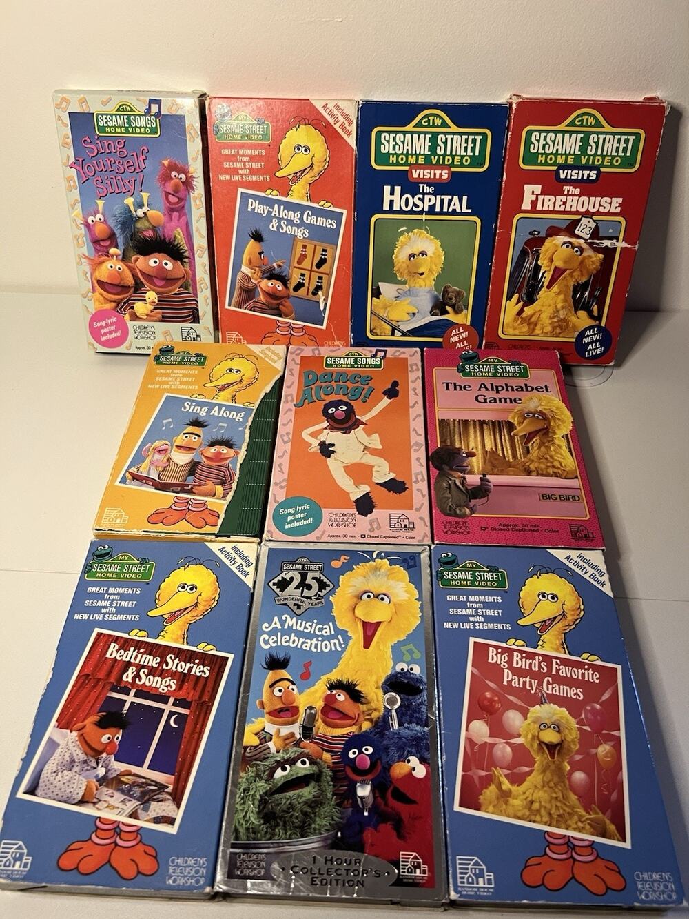 10 Rare, Vintage Sesame Street VHS Videos: Educational & Fun! Collector's Items!